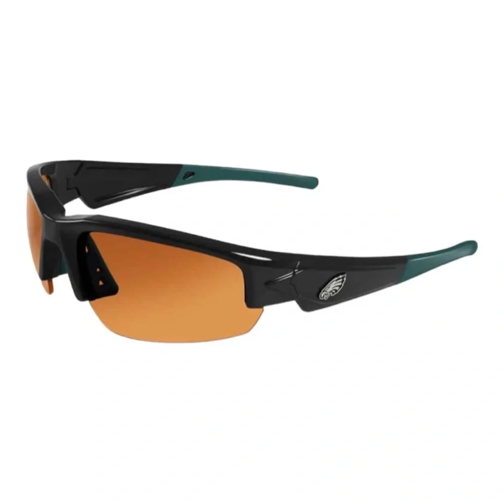 NFL Philadelphia Eagles Sunglasses Dynasty 2.0 Black with Green Tips